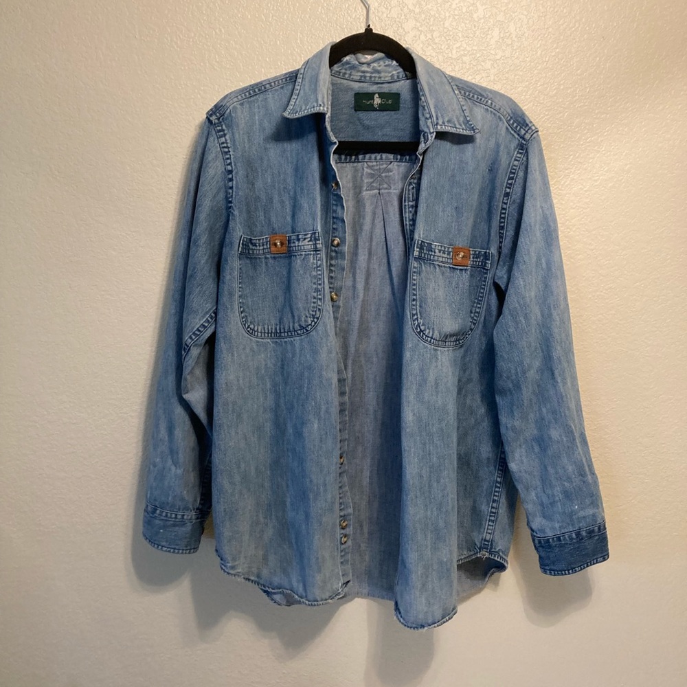 Denim button down shirt